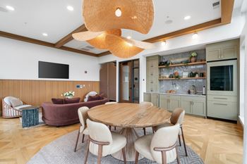 The Tea Room, a reservable community amenity at Lilia Apartments in Lilydale, MN 55118